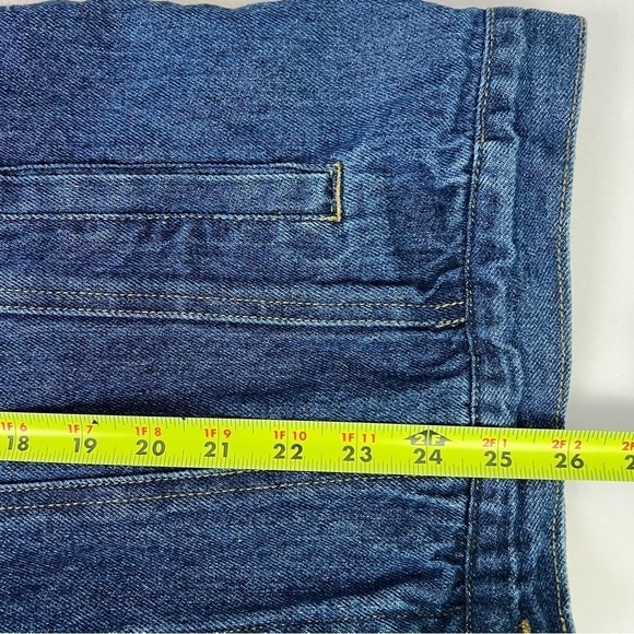 Elk Canyon Men’s Blue Jean Jacket Sz Large Dark Wash Wolf Embroidery On Back - Picture 11 of 12